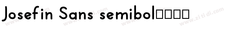 Josefin Sans semibol字体转换